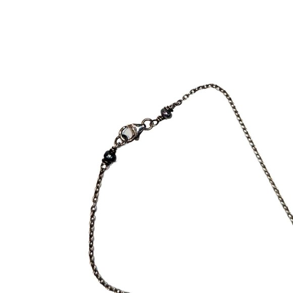 Amazonite Tear Drop Silver Necklace Handmade - Picture 7 of 9